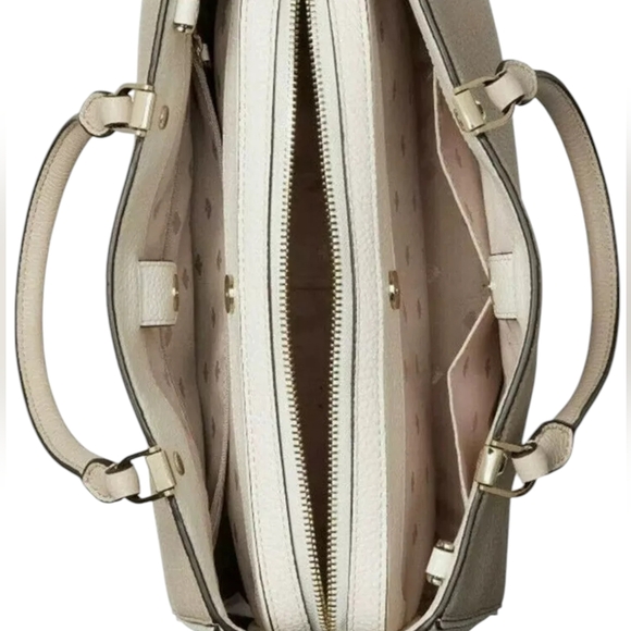 Kate Spade Leila Triple Compartment Satchel Leather EUC - Picture 5 of 5